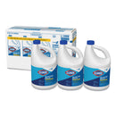 Clorox Concentrated Germicidal Bleach, Regular, 121 oz Bottle, 3/Carton