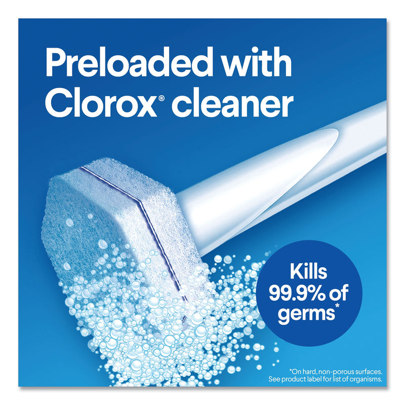 Clorox ToiletWand Disposable Toilet Cleaning System: Handle, Caddy and Refills, White