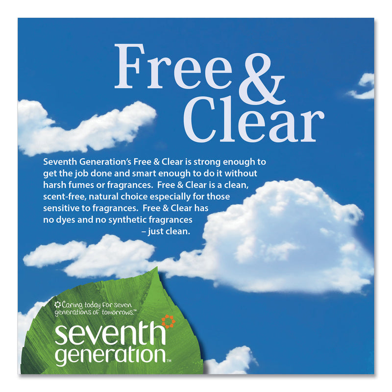 Seventh Generation Natural Liquid Fabric Softener, Free and Clear/Unscented 32 oz Bottle