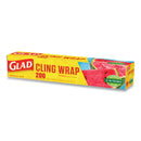 Glad ClingWrap Plastic Wrap, 200 Square Foot Roll, Clear