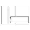 Avery Large Embossed Tent Card, White, 3.5 x 11, 1 Card/Sheet, 50 Sheets/Box