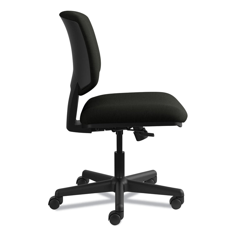 HON Volt Series Leather Task Chair with Synchro-Tilt, Supports Up to 250 lb, 18" to 22.25" Seat Height, Black