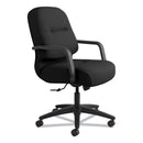 HON Pillow-Soft 2090 Series Managerial Mid-Back Swivel/Tilt Chair, Supports Up to 300 lb, 17" to 21" Seat Height, Black