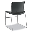 HON Olson Stacker High Density Chair, Supports Up to 300 lb, Lava Seat/Back, Chrome Base, 4/Carton