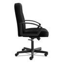 HON HVL601 Series Executive High-Back Chair, Supports Up to 250 lb, 17.44" to 20.94" Seat Height, Black