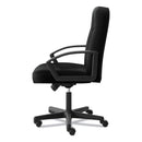 HON HVL601 Series Executive High-Back Chair, Supports Up to 250 lb, 17.44" to 20.94" Seat Height, Black