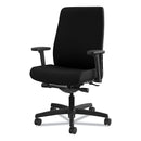 HON Endorse Upholstered Mid-Back Work Chair, Supports Up to 300 lb, 17.5" to 21.75" Seat Height, Black