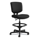 HON Volt Series Adjustable Task Stool, Supports Up to 275 lb, 22.88" to 32.38" Seat Height, Black
