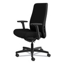 HON Endorse Upholstered Mid-Back Work Chair, Supports Up to 300 lb, 17.5" to 21.75" Seat Height, Black