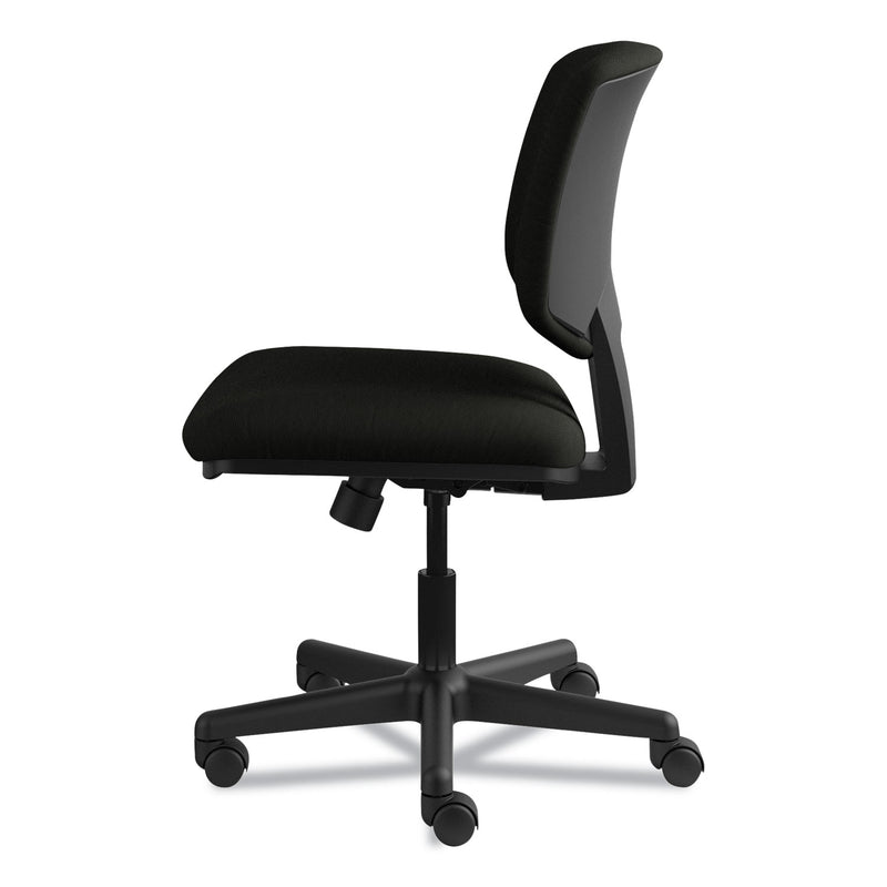 HON Volt Series Leather Task Chair with Synchro-Tilt, Supports Up to 250 lb, 18" to 22.25" Seat Height, Black