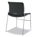 HON Olson Stacker High Density Chair, Supports Up to 300 lb, Lava Seat/Back, Chrome Base, 4/Carton