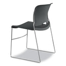 HON Olson Stacker High Density Chair, Supports Up to 300 lb, Lava Seat/Back, Chrome Base, 4/Carton