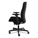 HON Endorse Upholstered Mid-Back Work Chair, Supports Up to 300 lb, 17.5" to 21.75" Seat Height, Black