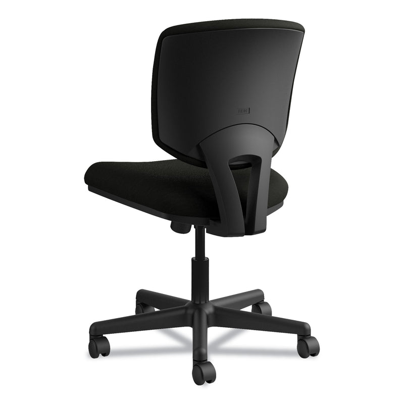HON Volt Series Leather Task Chair with Synchro-Tilt, Supports Up to 250 lb, 18" to 22.25" Seat Height, Black