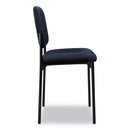 HON VL606 Stacking Guest Chair without Arms, Supports Up to 250 lb, Navy Seat/Back, Black Base