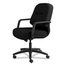 HON Pillow-Soft 2090 Series Managerial Mid-Back Swivel/Tilt Chair, Supports Up to 300 lb, 17" to 21" Seat Height, Black