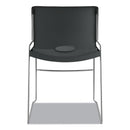 HON Olson Stacker High Density Chair, Supports Up to 300 lb, Lava Seat/Back, Chrome Base, 4/Carton