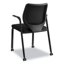 HON Nucleus Series Multipurpose Stacking Chair, ilira-Stretch M4 Back, Supports Up to 300 lb, Black