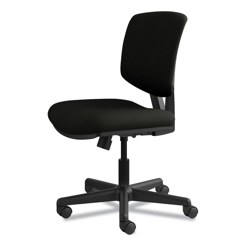 HON Volt Series Leather Task Chair with Synchro-Tilt, Supports Up to 250 lb, 18" to 22.25" Seat Height, Black