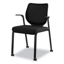 HON Nucleus Series Multipurpose Stacking Chair, ilira-Stretch M4 Back, Supports Up to 300 lb, Black