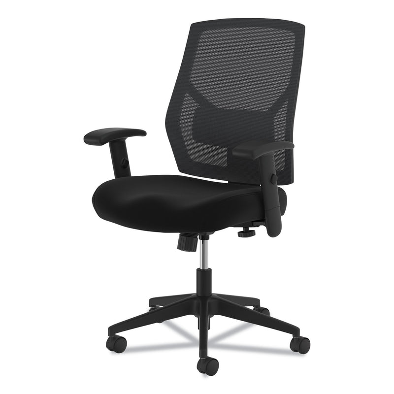 HON VL581 High-Back Task Chair, Supports Up to 250 lb, 18" to 22" Seat Height, Black