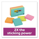 Post-it Pads in Supernova Neon Collection Colors, 2" x 2", 90 Sheets/Pad, 8 Pads/Pack