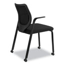 HON Nucleus Series Multipurpose Stacking Chair, ilira-Stretch M4 Back, Supports Up to 300 lb, Black