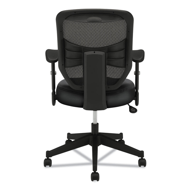 HON VL531 Mesh High-Back Task Chair with Adjustable Arms, Supports Up to 250 lb, 18" to 22" Seat Height, Black