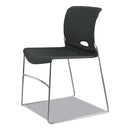 HON Olson Stacker High Density Chair, Supports Up to 300 lb, Lava Seat/Back, Chrome Base, 4/Carton