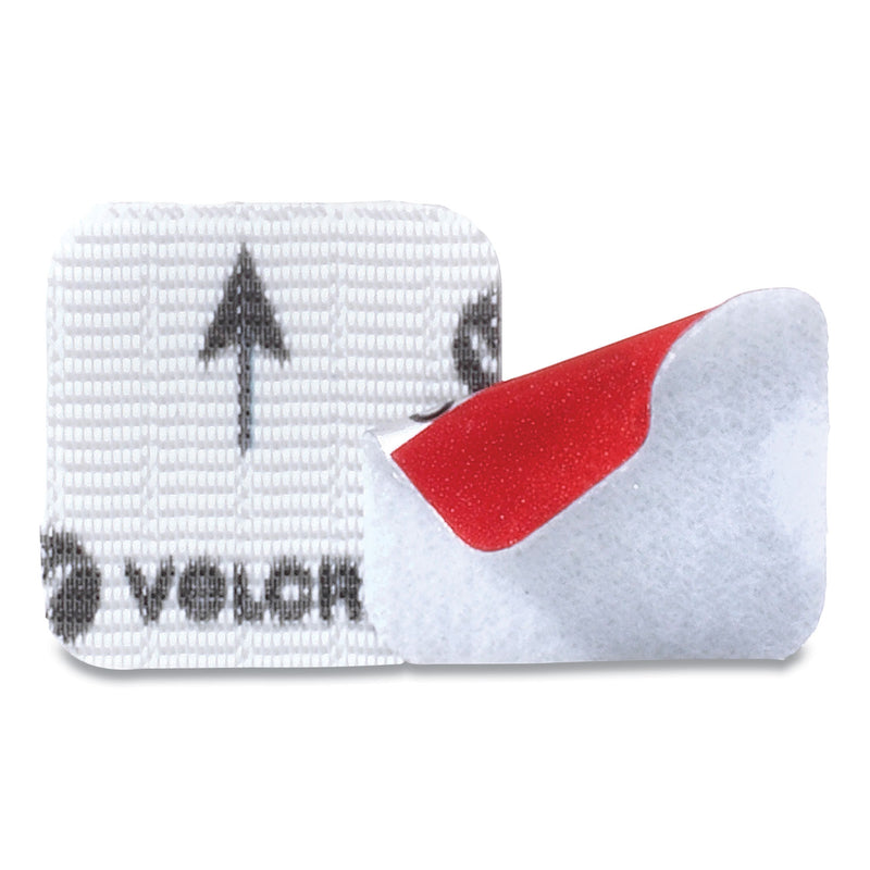 VELCRO HANGables Removable Wall Fasteners, 0.75" x 0.75", White, 16/Pack