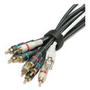 VELCRO ONE-WRAP Pre-Cut Thin Ties, 0.25" x 8", Black, 25/Pack