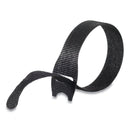 VELCRO ONE-WRAP Pre-Cut Thin Ties, 0.5" x 8", Black, 50/Pack