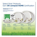 Dixie Pathways Soak Proof Shield Heavyweight Paper Plates, WiseSize, 8.5" dia, Green/Burgundy, 500/Carton