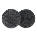 VELCRO Sticky-Back Fasteners, Removable Adhesive, 0.75" dia, Black, 200/Box