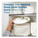 Dixie Pathways Soak Proof Shield Heavyweight Paper Plates, WiseSize, 8.5" dia, Green/Burgundy, 500/Carton