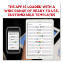 Colop Digital Marking Device, Customizable Size and Message with Images, White