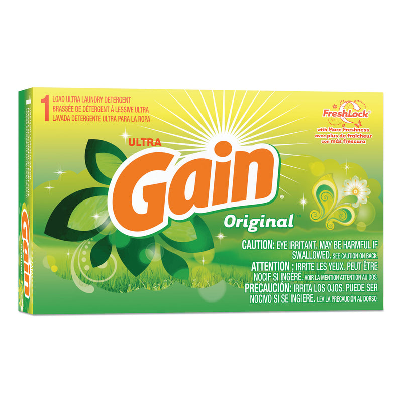 Gain Powder Laundry Detergent, Original Scent, 1.8 oz Box, 156 Boxes/Carton