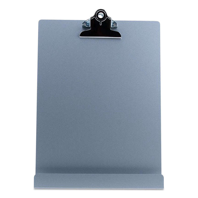 Saunders Free Standing Clipboard and Tablet Stand, 1" Clip Capacity, Letter Size: Holds 8.5 x 11 Sheets, Silver