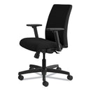 HON Ignition Series Fabric Low-Back Task Chair, Supports Up to 300 lb, 17" to 21.5" Seat Height, Black