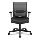 HON Convergence Mid-Back Task Chair, Swivel-Tilt, Supports Up to 275 lb, 15.75" to 20.13" Seat Height, Black