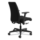 HON Ignition Series Fabric Low-Back Task Chair, Supports Up to 300 lb, 17" to 21.5" Seat Height, Black