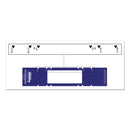 Tabbies File Pocket Handles, 9.63 x 2, Dark Blue/White, 4/Sheet, 12 Sheets/Pack