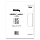 Tabbies File Pocket Handles, 9.63 x 2, Dark Blue/White, 4/Sheet, 12 Sheets/Pack
