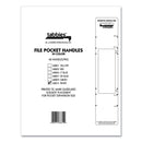 Tabbies File Pocket Handles, 9.63 x 2, White, 4/Sheet, 12 Sheets/Pack
