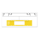Tabbies File Pocket Handles, 9.63 x 2, Yellow/White, 4/Sheet, 12 Sheets/Pack