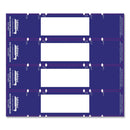 Tabbies File Pocket Handles, 9.63 x 2, Dark Blue/White, 4/Sheet, 12 Sheets/Pack