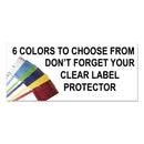 Tabbies File Pocket Handles, 9.63 x 2, Yellow/White, 4/Sheet, 12 Sheets/Pack