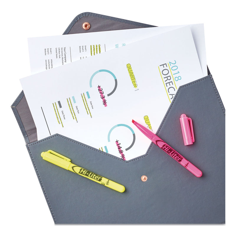 Avery HI-LITER Highlighter Value Pack, Desk/Pen Style Combo, Assorted Ink Colors, Chisel/Bullet Tips, Assorted Barrel Colors, 24/PK