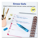 Avery HI-LITER Desk-Style Highlighters, Fluorescent Blue Ink, Chisel Tip, Blue/Black Barrel, Dozen