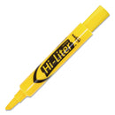 Avery HI-LITER Desk-Style Highlighters, Yellow Ink, Chisel Tip, Yellow/Black Barrel, Dozen